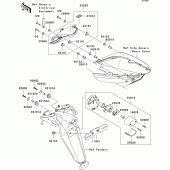 Схема вузла: Taillight(s) для Kawasaki ZX1000 Ninja ZX-10R