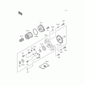 Схема вузла: Масляний насос для Kawasaki KLX300R