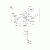 Схема вузла: Передній гальмівний циліндр Kawasaki EL250 Eliminator 250