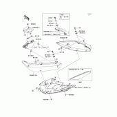 Схема узла: Боковой обтекатель для Kawasaki EX650 Ninja 650