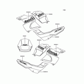 Схема вузла: Наклейки (KLE250-A1) для Kawasaki KLE250 Anhelo