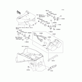 Схема вузла: Taillight(s) для Kawasaki ZX900 Ninja ZX-9R
