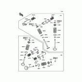 Схема узла: Клапан(ы) для Kawasaki VN900 Vulcan 900 Classic LT