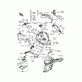 Схема вузла: Паливний бак для Kawasaki ZR800 Z800