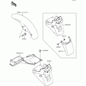 Схема вузла: Fender для Kawasaki ZR750 Zephyr