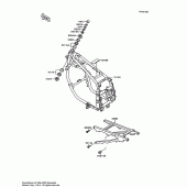 Схема вузла: Рама для Kawasaki ZX600 Ninja 600R