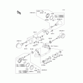 Схема вузла: Поворотники для Kawasaki VN1500 Vulcan 1500 Drifter