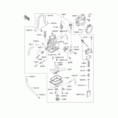 Схема вузла: Carburetor(1/3) для Kawasaki KX250/KX252 KX250