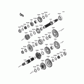 Схема узла: Трансмиссия для Kawasaki ZX636 Ninja ZX-6R 30th Anniversary Edition