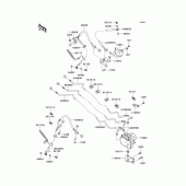 Схема узла: Brake piping для Kawasaki VN1700 Vulcan 1700 Voyager Custom ABS