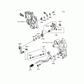 Схема узла: Переключатель передач для Kawasaki EX650 Ninja 650 ABS