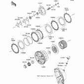 Схема узла: Сцепление для Kawasaki ZX1000 Ninja ZX-10R ABS