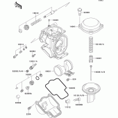 Схема вузла: Карбюратор parts(1/2) для Kawasaki ZX600 ZZ-R600