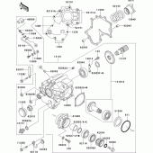Схема вузла: Front bevel gear(1/2) для Kawasaki VN1500 VN1500 Drifter