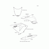 Схема узла: Decals(black) для Kawasaki ZX1000 Ninja ZX-10R