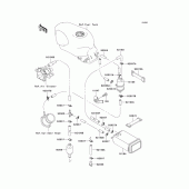 Схема вузла: Fuel evaporative system(e10-e12) для Kawasaki ZX600 Ninja ZX-6