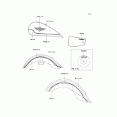 Схема узла: Decals(boulogne/white) для Kawasaki VN1500 Vulcan 1500 Classic