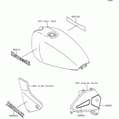 Схема вузла: Наклейки для Kawasaki ZR550 Zephyr