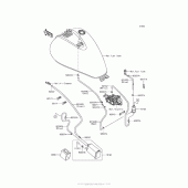 Схема вузла: Fuel Evaporative System (Ca) для Kawasaki VN900 Vulcan 900 Classic LT