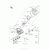 Схема узла: Воздушный фильтр для Kawasaki ZX1000 Ninja 1000 ABS