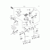 Схема вузла: Передній гальмівний циліндр Kawasaki ZX600 Ninja ZX-6
