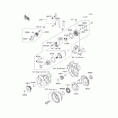 Схема узла: Starter motor для Kawasaki KLX250 KLX250S