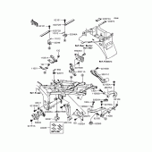 Схема вузла: Кріплення двигуна для Kawasaki ZX636 Ninja ZX-6R