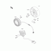 Схема вузла: Генератор для Kawasaki KLE500