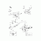 Схема вузла: Кермо для Kawasaki KLX110 KLX110L