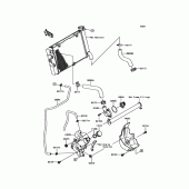 Схема вузла: Water Pipe для Kawasaki EN650 Vulcan S ABS