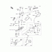 Схема вузла: Кермо & Пульт управління кермовим для Kawasaki ZR750 Z750R ABS