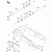 Схема узла: Задний рычаг (Маятник) для Kawasaki ZX750 ZXR750