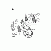 Схема вузла: Радіатор для Kawasaki KX450 KX450F