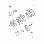 Схема узла: Сцепление для Kawasaki KLE250 Anhelo