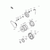 Схема узла: Сцепление для Kawasaki KLE500