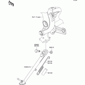 Схема вузла: Stand(s) для Kawasaki EX650 Ninja 650 ABS