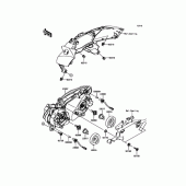 Схема вузла: Фара (Головне світло) для Kawasaki EX400 Ninja 400R ABS