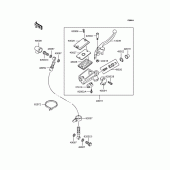 Схема узла: Передний тормозной цилиндр (ZR250-A3/A4/A5) для Kawasaki ZR250 Balius