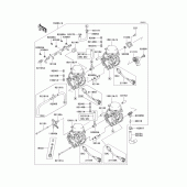 Схема вузла: Carburetor(1/2) для Kawasaki ZX600 ZZ-R600