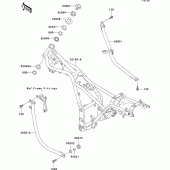 Схема вузла: Рама для Kawasaki EL250 Eliminator 252