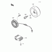 Схема вузла: Генератор для Kawasaki VN750 Vulcan 750