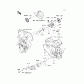 Схема узла: Масляный насос для Kawasaki KX450 KX450F