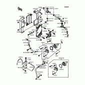 Схема вузла: Радіатор (EL250A-010004) для Kawasaki EL250 Eliminator 250SE