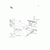 Схема узла: Сиденье для Kawasaki KX450 KX450F