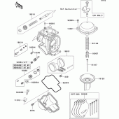 Схема вузла: Комплектуючі карбюратора для Kawasaki ZX600 ZZ-R600