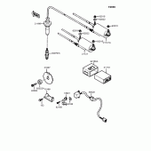 Схема вузла: Система запалювання для Kawasaki ZX900 GPZ900R