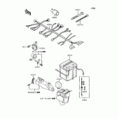 Схема вузла: Електроустаткування для Kawasaki KMX50 KSR-I
