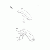 Схема вузла: Крило для Kawasaki VN750 Vulcan 750