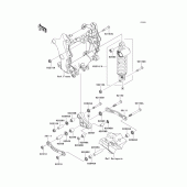 Схема узла: Подвеска/задний амортизатор(fcf-fef) для Kawasaki ZX1400 ZZR1400 ABS