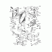 Схема вузла: Радіатор для Kawasaki VN400 Vulcan Drifter